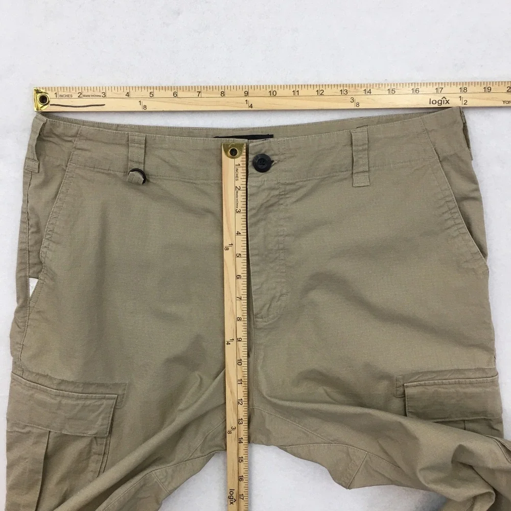 Nike SB Flex FTM Cargo Pants Khaki Tan Skateboarding Mens 34 Ripstop